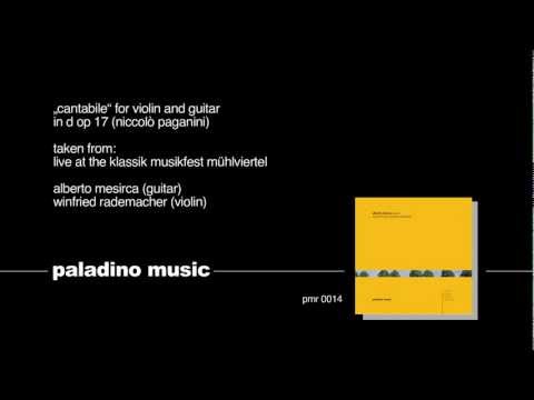 Preview image for the video "Paganini: Cantabile op 17 for violin and guitar".